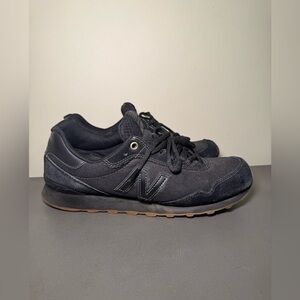 Mens New Balance 515 Black Sneakers Shoes with Gum Bottom